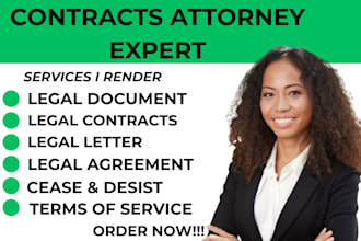 do contracts, legal motions, lawsuits, legal complaints with legal letter head