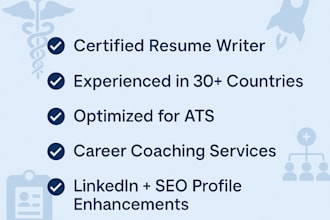 write healthcare resume, hospital operations, health informatics, clinical roles