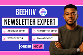 setup beehiiv newsletter, landing page, community growth podcast monetization
