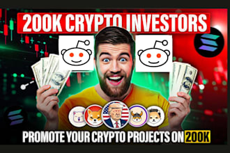 manage reddit post for ai crypto telegram promotion, sol meme coin token project