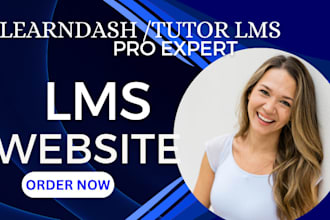 develop a elearning website using learndash and tutor lms for your online course