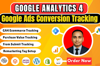 fix or setup google analytics 4, ga4 ecommerce, conversion tracking GTM in 24hr