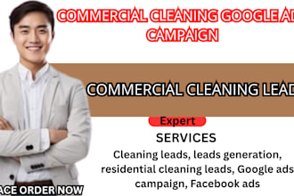 commercial cleaning leads, residential cleaning leads carpet cleaning google ads