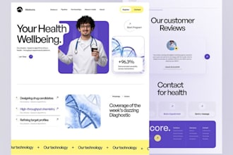 create doctor website, health website, medical website