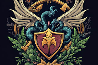 design awesome rpg fantasy or sci fi logo for you
