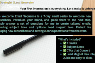 build your email welcome series to turn cold leads into hot buyers