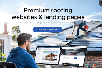 roofing website, landing page, roofing leads, construction website, roofing