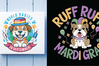 design t shirt dog cat pet grooming logo