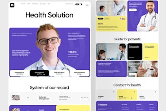design a responsive home care and health care website