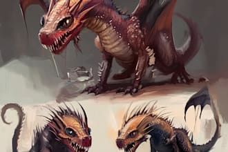 draw your character, dnd party, fantasy character for dungeon master