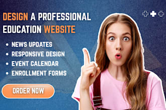 design education website, preschool website, school website, university website