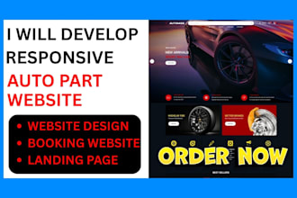 develop auto part website car part website auto part listing wordpress design