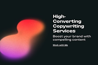 write high converting sales copy, emails, and ad captions for your business