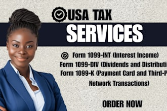 help you prepare and review 1099 k, 1099 int, and 1099 div forms professionally