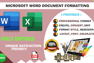 complete microsoft office tasks in word, excel, and access professionally