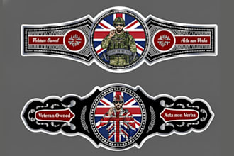 premium cigar band cigar box cigar logo cigar label design