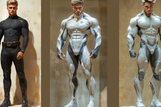 sculpt 3d articulated model 3d action figure 3d bjd 3d toy flexi model figuring