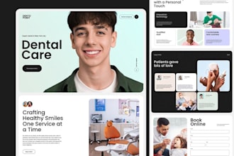 design dentist website, clinic, medical, hospital website