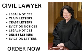 be your civil litigation lawyer and help you prepare lawsuits, motion, complaint