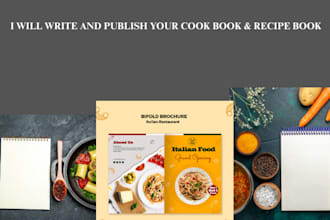 do cookbook, recipe writer for your cooking skills, ebook