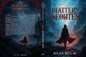 do fantasy book cover, thriller book cover design