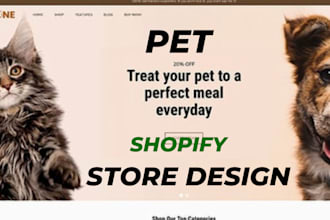 pet shopify store dropshipping store shopify website design clone pet website
