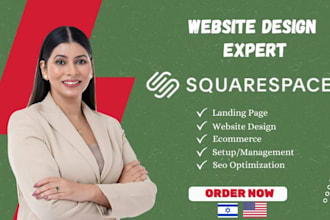design and develop squarespace website