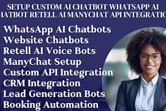 setup custom ai chatbot whatsapp ai chatbot retell ai manychat api integration