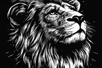 do linocut carving prints style illustration