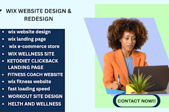 do wix fitness personal trainer site online workout healthcoach wellness website