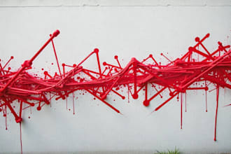 draw abstract continuous line art for you