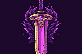 make a custom fantasy, rpg, sci fi animated game logo