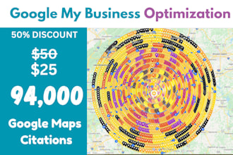 build 94,000 google maps citations to rank your gmb and attract customers