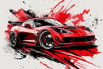 design a unique and edgy custom t shirt design