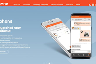develop linphone app, softphone app, esim app, eslm website, voip app