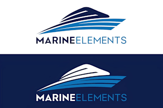 design modern marine, ships, boats and yacht logo with fast delivery