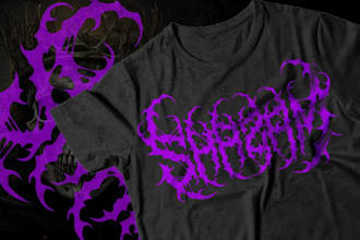 draw brutal band metal logo community group design