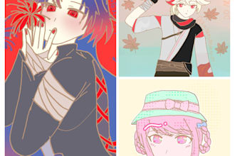 illustrate a character fo you I can do both original character or fanart