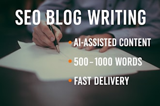 write SEO blog posts using ai and human editing