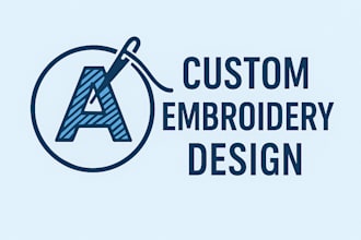 creat one your custom embroidery design
