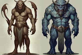 draw fantasy or dnd creatures and monsters