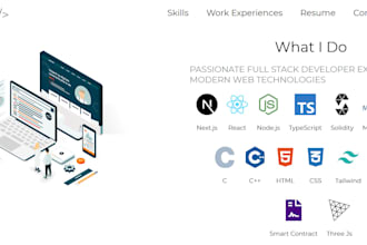 do web development fullstack web developer,blockchain developer ,web 2, web3