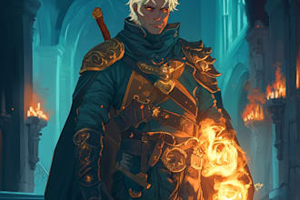 draw fantasy dnd character illustration