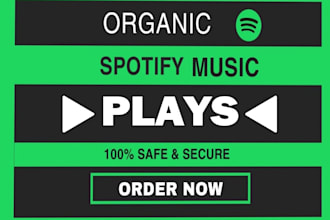 do organic music growth to your track or album plays from best region