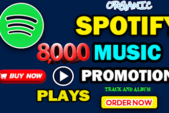 do organic music growth to your track or album plays from best region