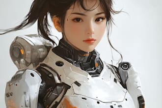 character, mech, spaceship, weapon or environment sci fi