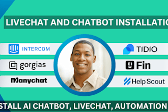 do intercom ai chatbot tidio gorgias manychat livechat lyro fin help scout api