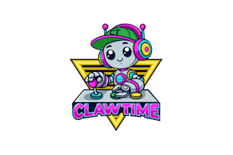 design arcade mascot fun lively claw machine logo