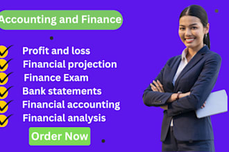 do financial accounting and finance assignments, financial projection, analysis