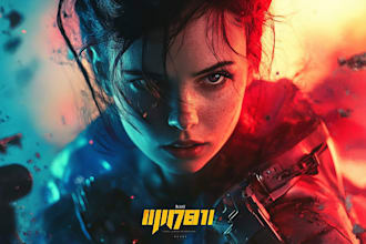 draw a sci fi character design or sci fi art, game art character